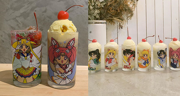 【日本】美少女戰士玻璃杯 大阪cafe特別收藏