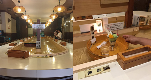 【日本美食】特色迴轉甜品店 隨水流到客人面前