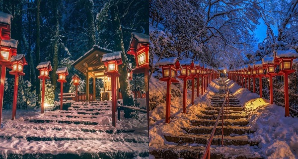 【日本好去處】京都冬季限定!貴船神社夜間浪漫積雪點燈美景