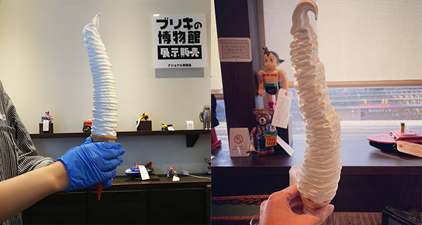 【日本】全日本最長軟雪糕挑戰~  咖啡店380¥巨無霸雪糕奇招吸客！