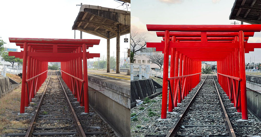 【日本】喺鐵道上起鳥居？！原來同著名景點元乃隅神社有關！