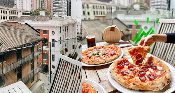 【香港】中環意大利風情餐廳,戶外座位歎石爐烤手工Pizza