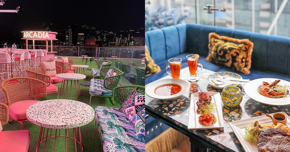 【香港】銅鑼灣新開超IGable餐廳!高貴藍調裝潢+粉紅熱帶雨林風!