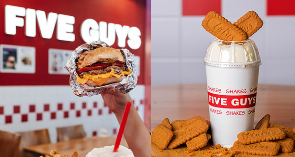 【香港】Five Guys登陸又一城,全新Lotus Biscoff Milkshake!