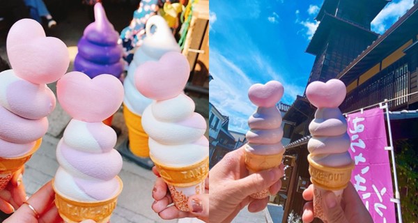 【日本美食】川越粉嫩愛心雪糕 閨蜜情侶打卡放閃必食！