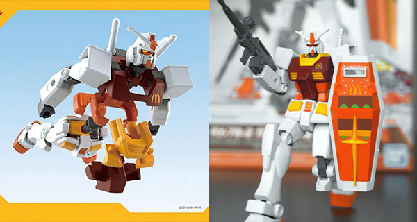 【網絡熱話】GUNDAM聯乘麥當勞巨無霸！漢堡配色EG元祖高達 新手都啱玩！