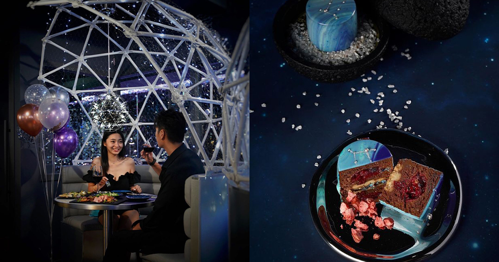 【尖沙咀美食】浪漫星空打卡餐廳！藍黑燈飾天幕+北極光波波燈