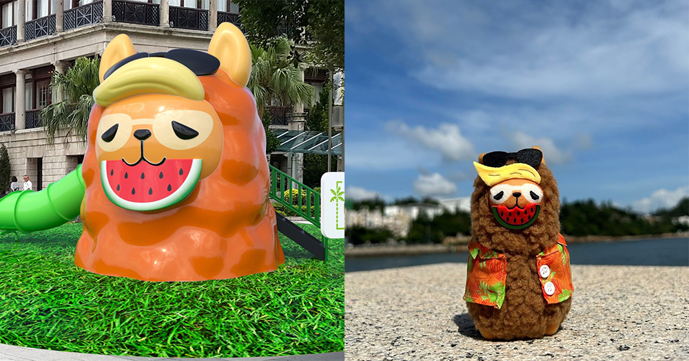 【赤柱好去處】12000呎戶外羊駝遊樂園！超高3米充氣羊駝＋3.5米高羊駝滑梯！