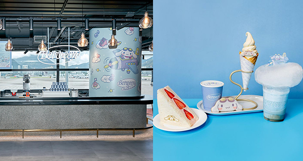 【香港機場】人氣Cafe推出玉桂狗主題美食,玉桂狗雪糕+三文治+飲品