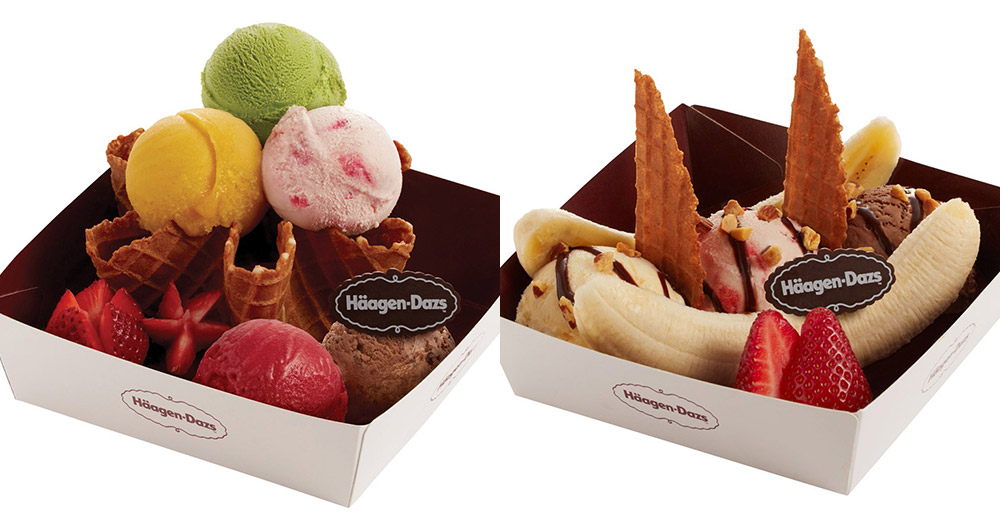 【第二件$11】HaagenDazs自選3-5球雪糕+香蕉船/窩夫水果,平均$52/份!