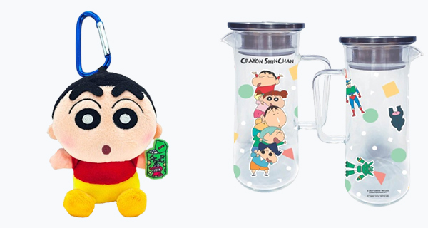 【香港7-11】7仔新出蠟筆小新精品,玻璃壺+環保袋+直遮