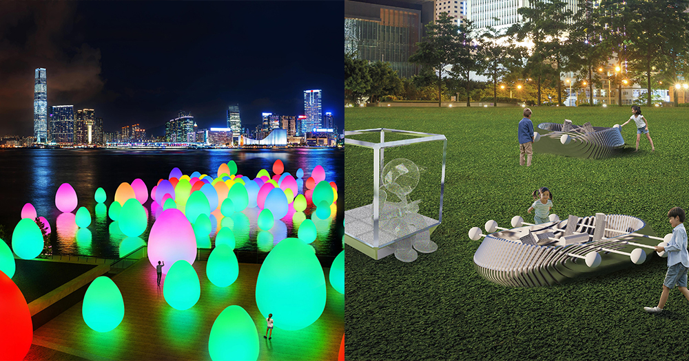 【中環好去處】teamLab 3月登陸中環添馬公園！300個彩色發光蛋裝置+變色樹木