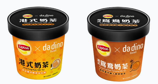 【香港美食】Lipton聯乘da dino推出4款意式雪糕，港式奶茶+台式茉香奶茶